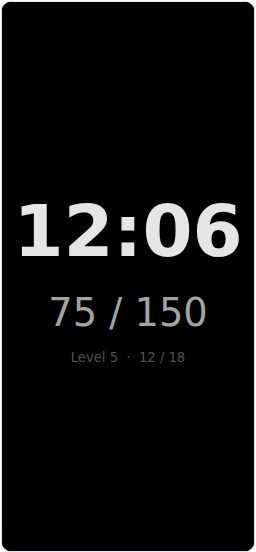 Zen Minimal layout on a phone